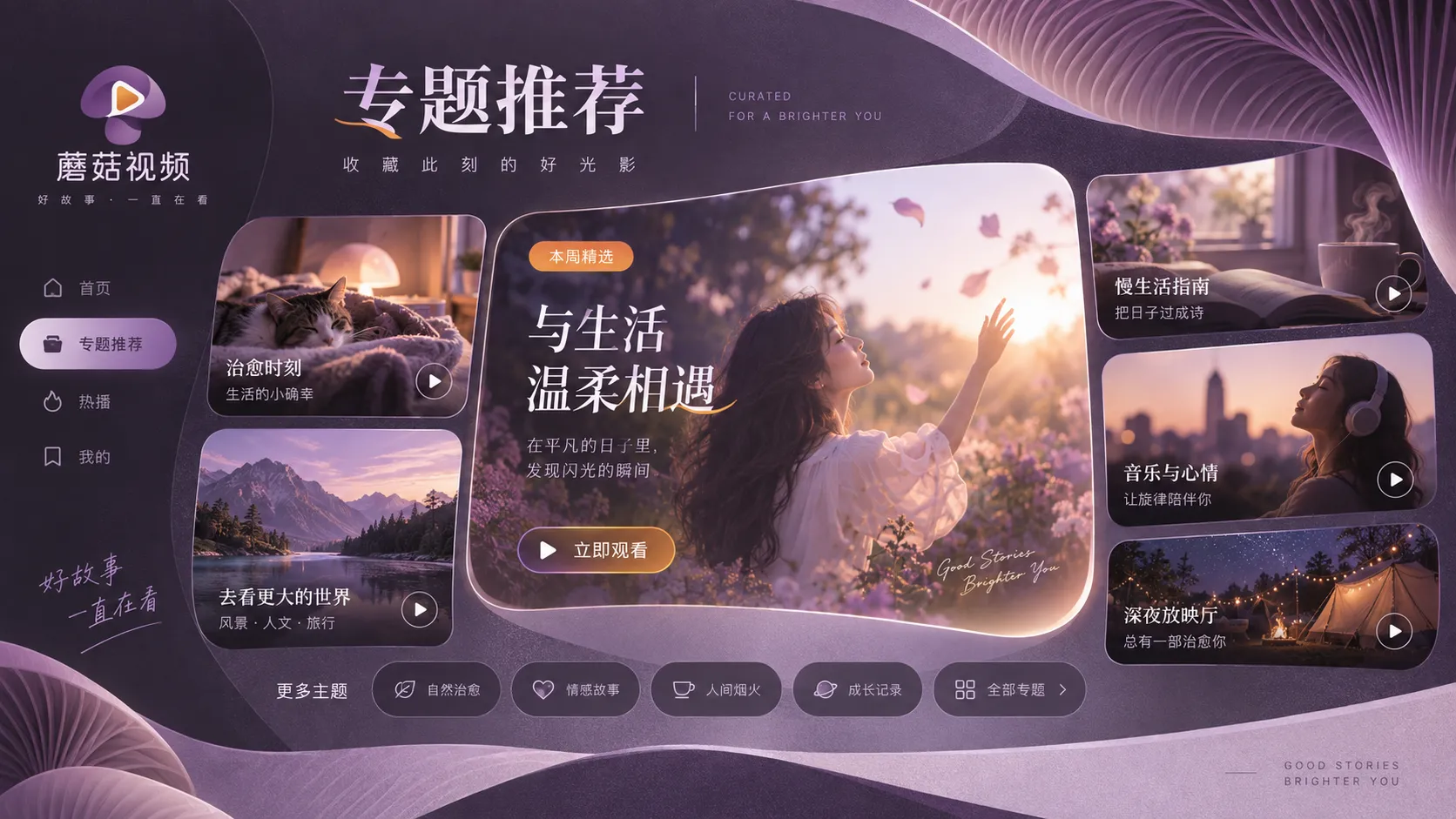蘑菇视频主题片单与观看方法